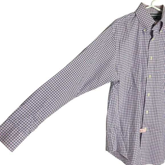 Ralph Lauren Dress Shirt Mens 15.5 34/35 Button Down Non Iron Preppy L/S LRL - Picture 7 of 15